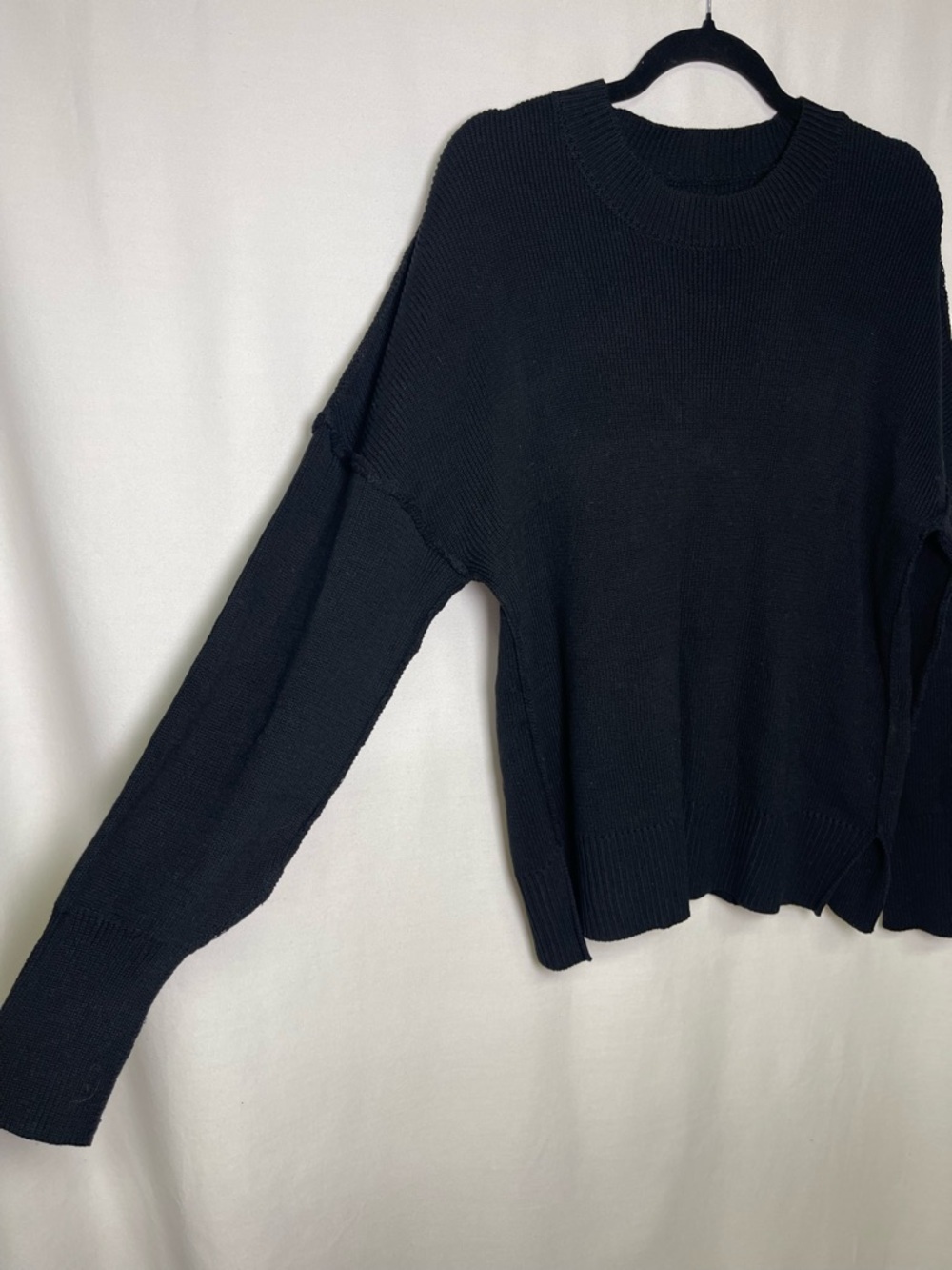 Classic Black Crewneck Sweater - Picture 4 of 10